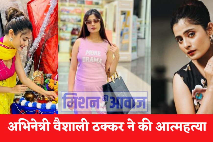 टीवी सीरियल की मशहूर अभिनेत्री वैशाली ठक्कर ने की आत्महत्या, पुलिस को मिला सुसाइड नोट