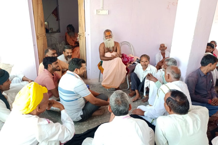 संत हरिंद्रानंद सरस्वती को लेने पहुंचे डांग क्षेत्र के पंच पटेल