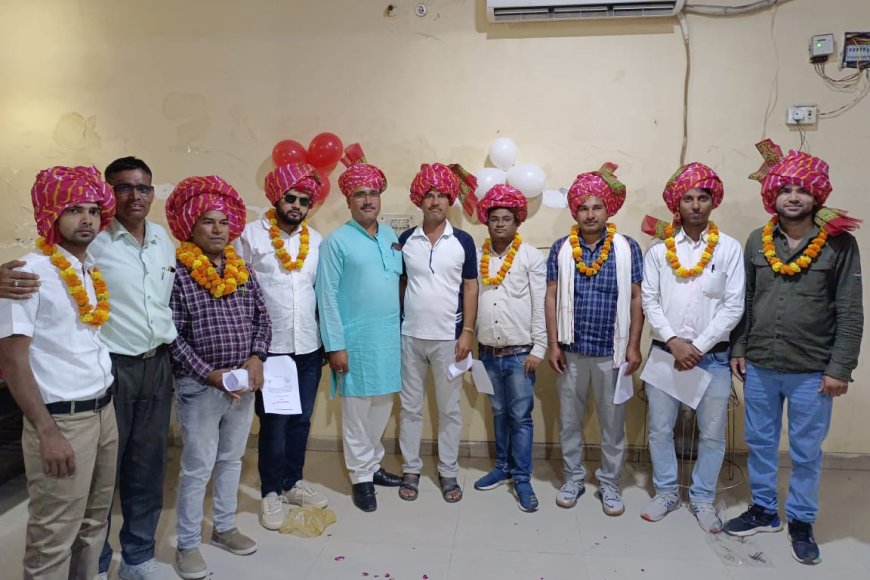 राजस्थान पटवार संघ हिंडौन के चुनाव गणपति होटल में हुए संपन्न