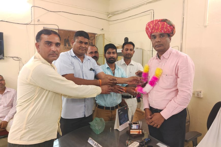 राष्ट्रीय मानवाधिकार एंड एंटी करप्शन मिशन ने नवीन उप जिला कलेक्टर का किया स्वागत