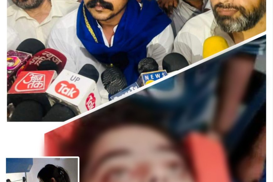 वानिया सेख के परिजन से मिलने पहुंचें भीम आर्मी प्रमुख चंद्रशेखर आजाद
