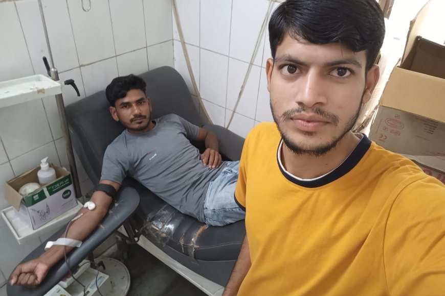 Karauli: रक्तदाता कमल ने अपने जीवनकाल का तीसरा स्वैच्छिक रक्तदान किया