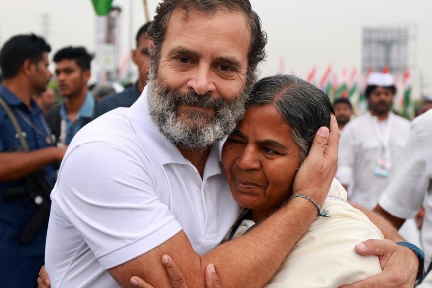 हैदराबाद से राहुल गांधी के साथ आई रोहित वेमुला की मां
