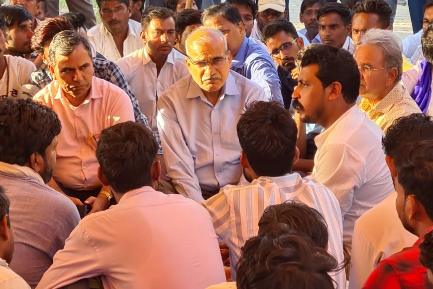 Ajmer: रूपनगढ़ में पहुंचे बारूपाल पीड़ित परिवार को ढांढस बंधाया