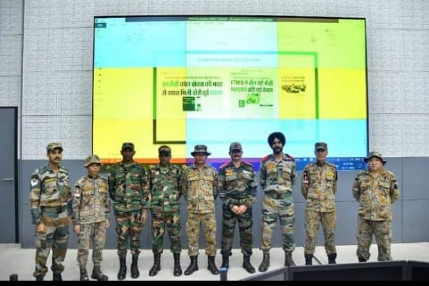 भारतीय सेना के 350 प्रशिक्षु जवानों के साथ भूटान और श्रीलंका की सेना के जवानों ने की आईसीसीसी की विजिट