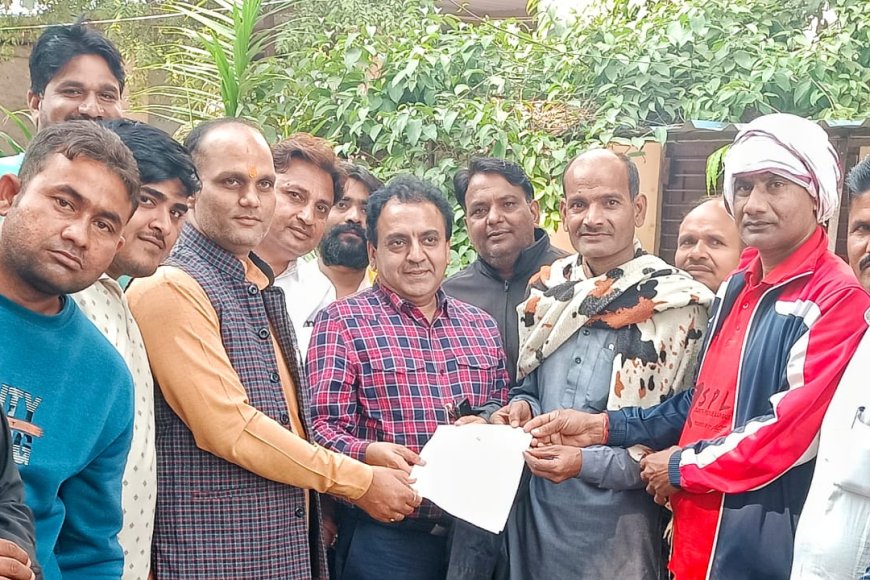आरएसआरडीसी के डीजीएम जयपुर आरके लूथरा पहुंचे सूरौठ