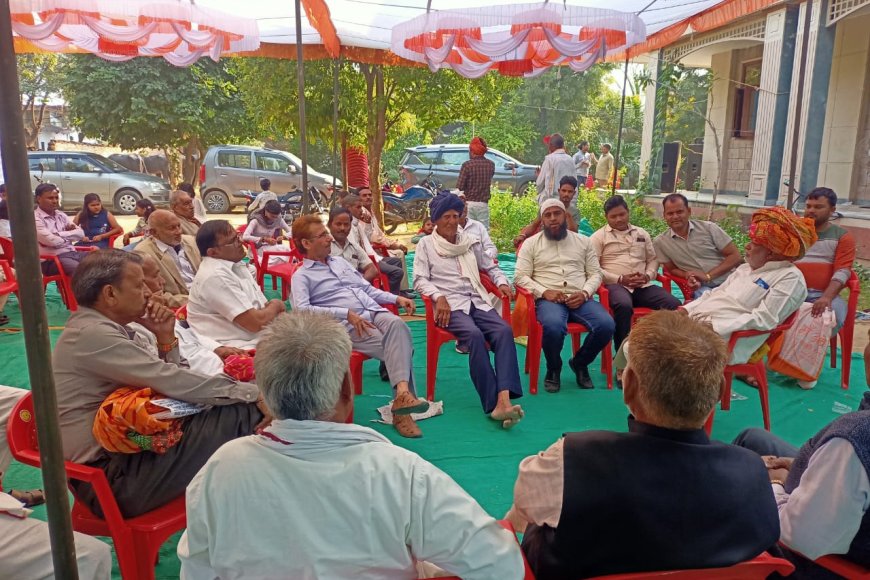 पूर्व चेयरमैन की मां के बारहवें पर पगड़ी रस्म अदायगी में शामिल हुए अनेक नेता