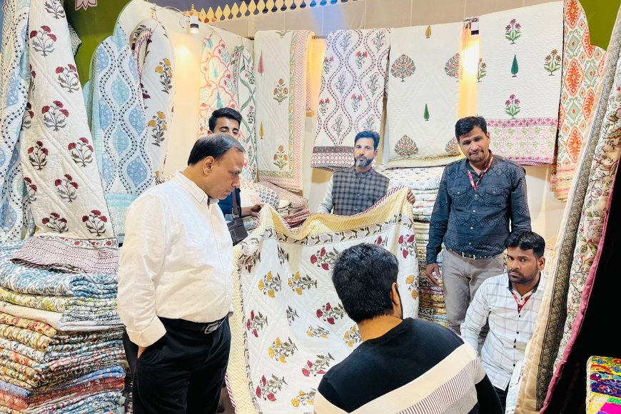 अंतरराष्ट्रीय व्यापार मेले में हल्के वजन एवं गर्माहट के लिये जयपुरी रजाईयां खरीददारों की पहली पसंद