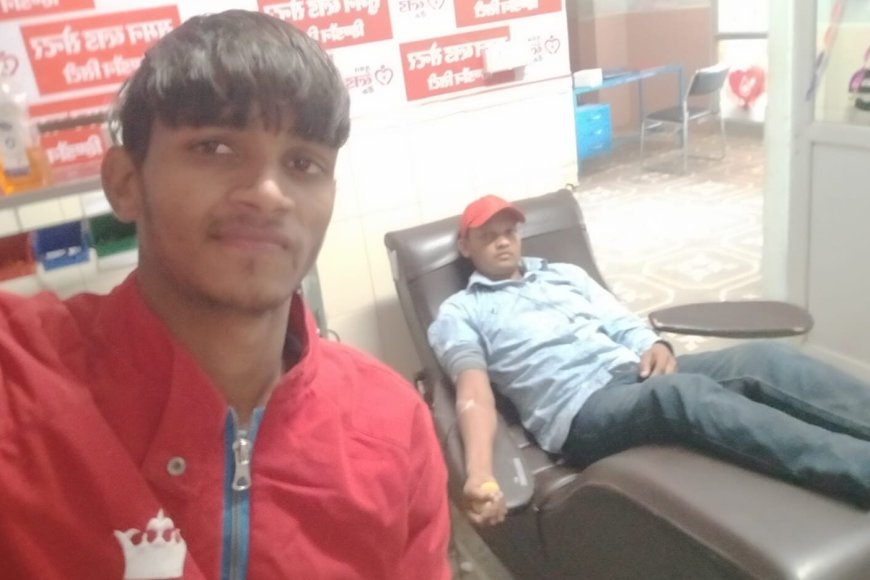 युवक ने पांचवी बार रक्तदान कर बचाई बुजुर्ग की जान