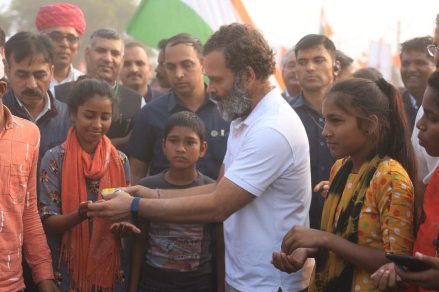 राज्य मंत्री गेदर की अगुवाई, भारत जोड़ों यात्रा का भव्य स्वागत