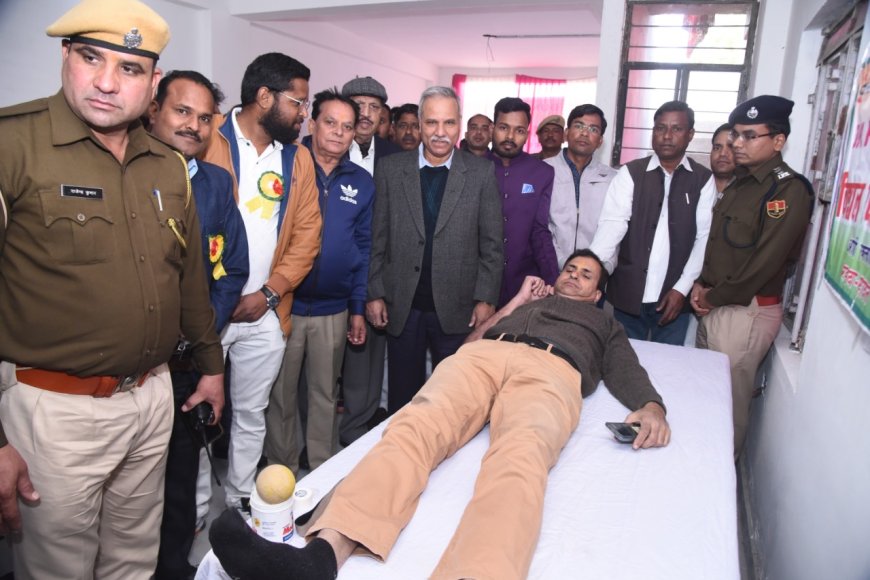 217 यूनिट ब्लड़ एकत्रित किया, 156 लोगो को निःशुल्क चश्मा, 25 लोगो का निःशुल्क मोतियाबिन्द ऑपरेशन के लिए पंजीकरण
