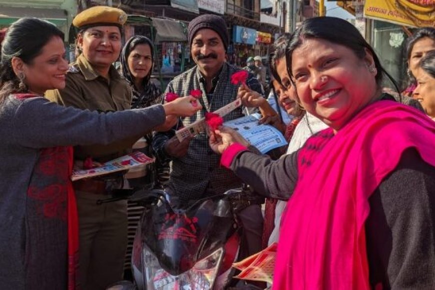 परिवहन विभाग द्वारा नुक्कड़ नाटक मंचन कर दिया सड़क सुरक्षा का संदेश