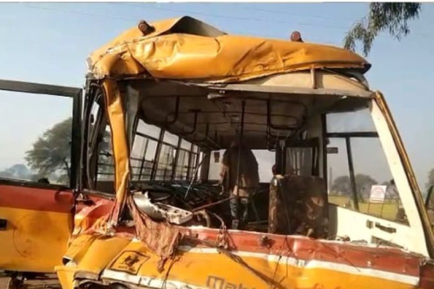 कलेक्टर के आदेशों की धज्जियां उड़ाई, छुट्टियों के बीच खुल रहे स्कूल की बस पलटी 30 बच्चे घायल