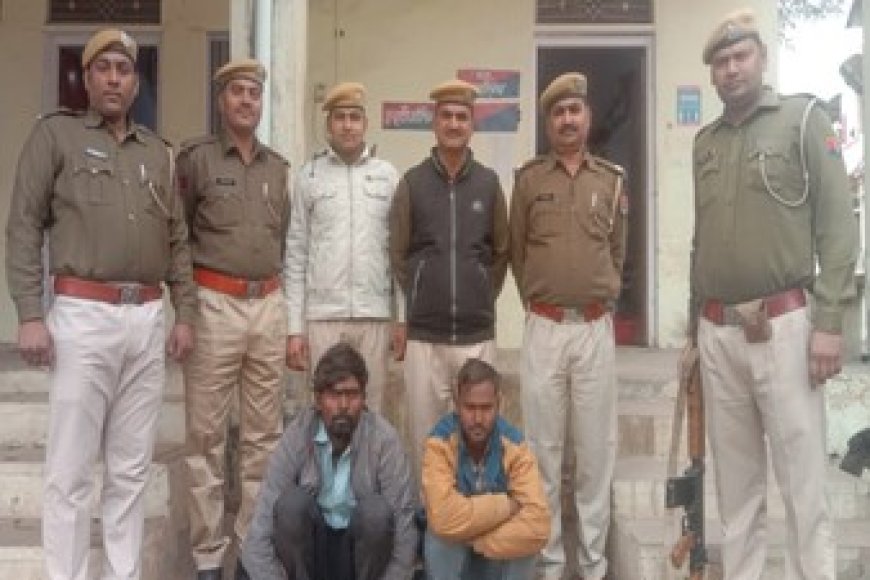 Karauli News : थाना नईमण्डी पुलिस की बडी कार्यवाही, रीको इण्डस्ट्रीयल एरिया हिण्डौन सिटी में हुई चोरी की घटनाओं का पर्दाफाश