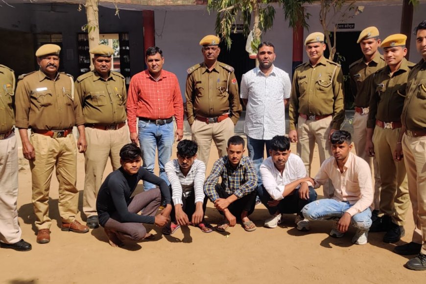 हथियारों के बल पर 6 बैंकों की लूट को अंजाम देने वाले बदमाश गिरफतार, वैर थाना प्रभारी के नेतृत्व में बड़ी कार्यवाही