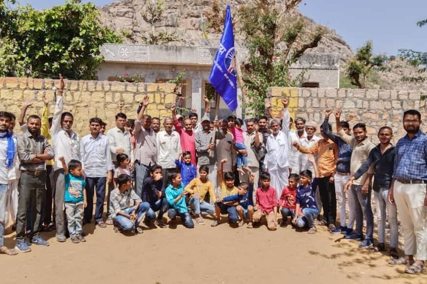 जालौर के जसवंतपुरा में डॉ भीमराव अंबेडकर की जयंती हर्षोल्लास से मनाई