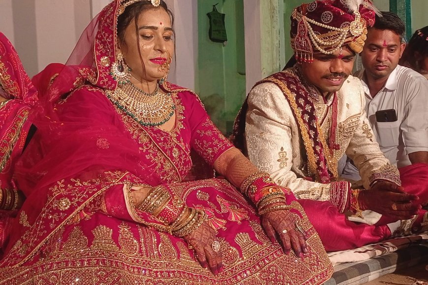 भगवतसिंहपुरा में दहेज मुक्त विवाह की अनूठी पहल: दहेज में एक रुपए और नारियल लेकर की शादी, दहेज मुक्त विवाह को दिया बढ़ावा