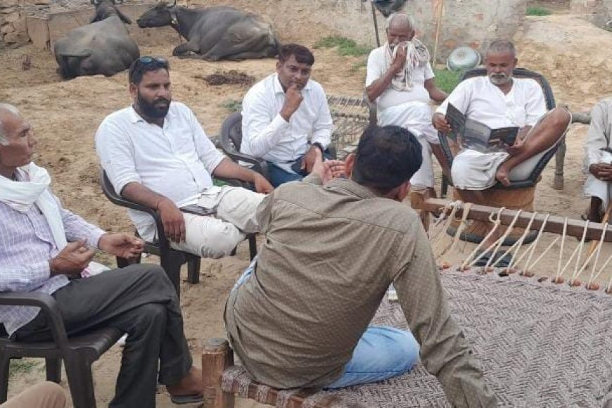भाजपा के युवा नेता समय सिंह जाटव ने दर्जनों गांवों किया दौरा