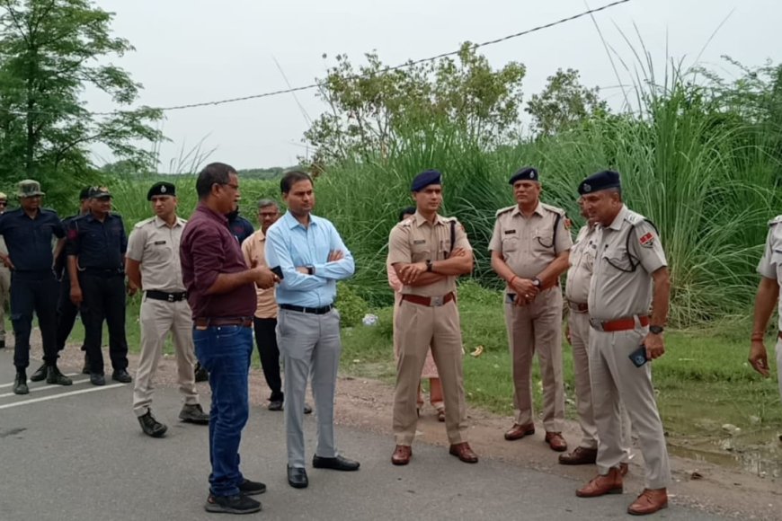 जिला कलेक्टर व पुलिस अधीक्षक ने संयुक्त रूप से किया कामां व पहाड़ी का दौरा