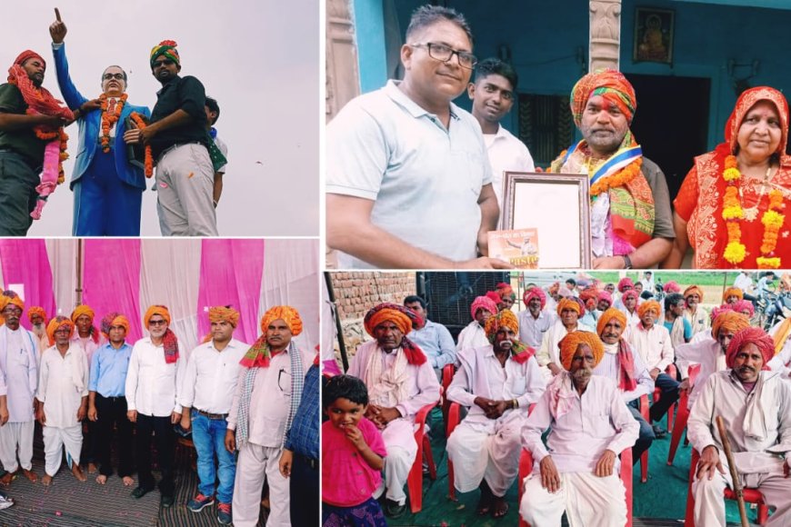 नगला खरबेरा में स्वतंत्रता प्राप्ति के बाद पहला रिटायरमेंट, खुशी से झूम उठे सभी ग्रामवासी