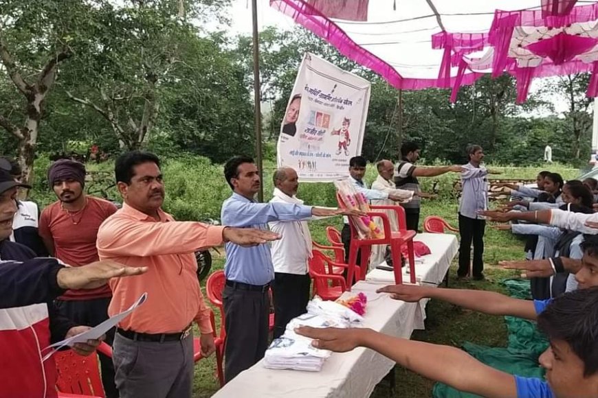 Karauli: चिनायटा में राजीव गांधी ग्रामीण व शहरी ओलंपिक का बारिश के बीच हुआ शुभारंभ