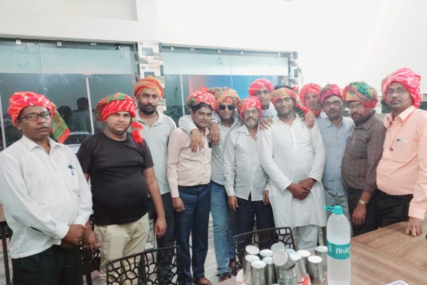 भाजपा के नेता समय सिंह जाटव ने क्षेत्रीय पत्रकारों से की प्रेस वार्ता