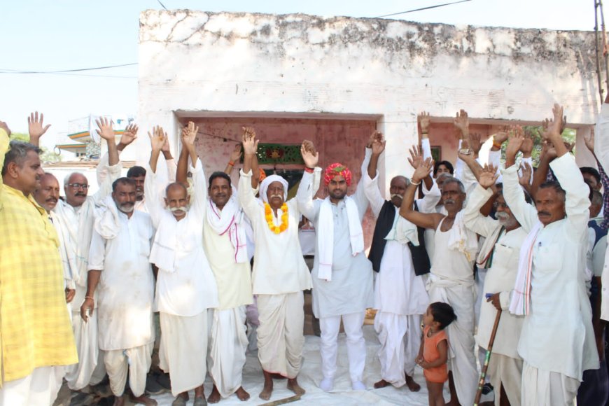 करौली विधानसभा के बसपा प्रत्याशी ने क्षेत्र के 20 गांवों में किया जनसंपर्क