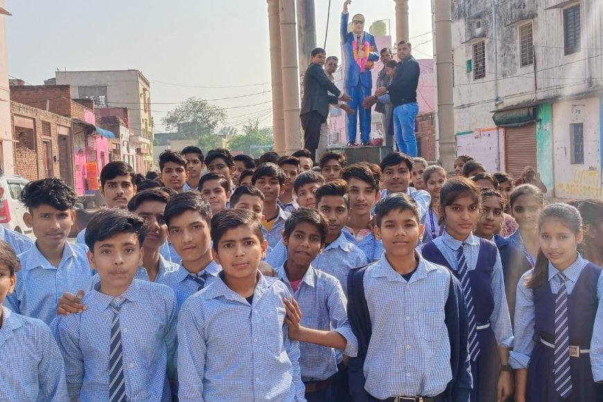 बाबा साहब अंबेडकर के 68 वें महापरिनिर्वाण दिवस पर दी श्रद्धांजलि निकाली रैली