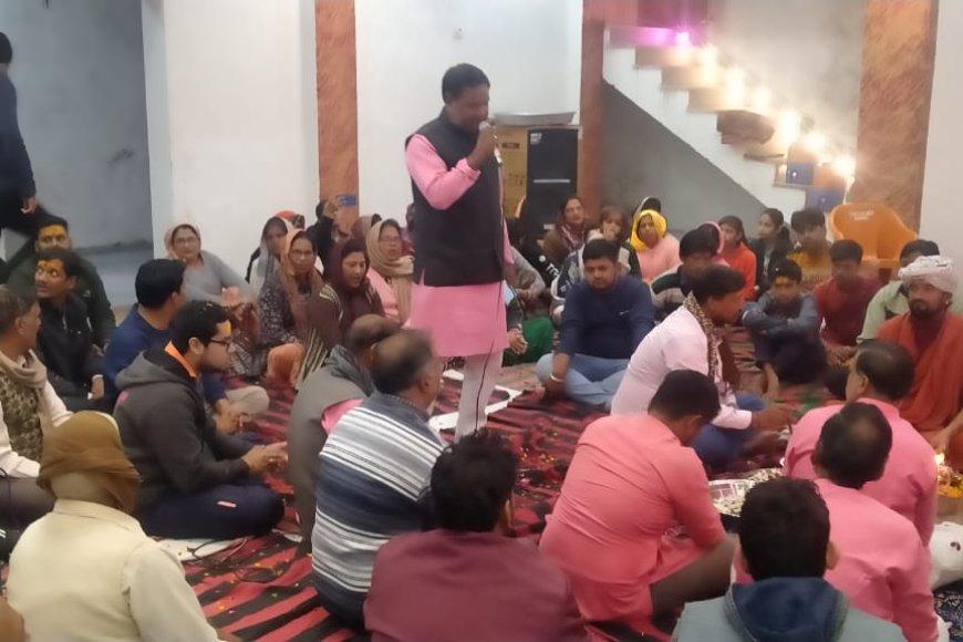 हिंडौन सिटी: खाटू श्याम जी की प्राण प्रतिष्ठा का 5 दिवसीय कार्यक्रम, सोमवार को सुबह महिलाओं की विशाल कलश निकलेगी