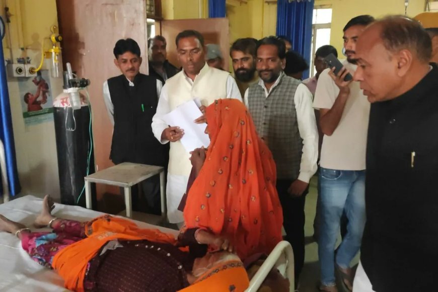 सपोटरा ( करौली ) : सामुदायिक स्वास्थ्य केंद्र का निरीक्षण करने पहुंचे नवनिर्वाचित विधायक हंसराज मीणा