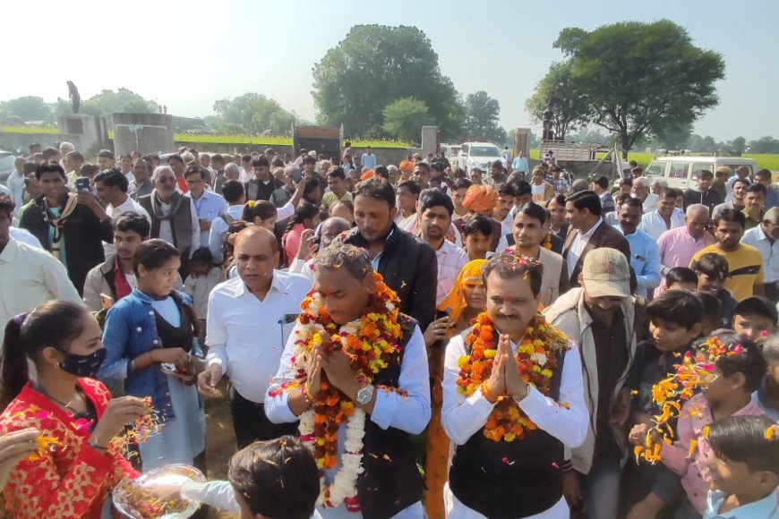 सपोटरा ( करौली ) : विकसित भारत संकल्प यात्रा का विधायक ने किया उद्घाटन, सांसद राजोरिया भी मौजूद रहे
