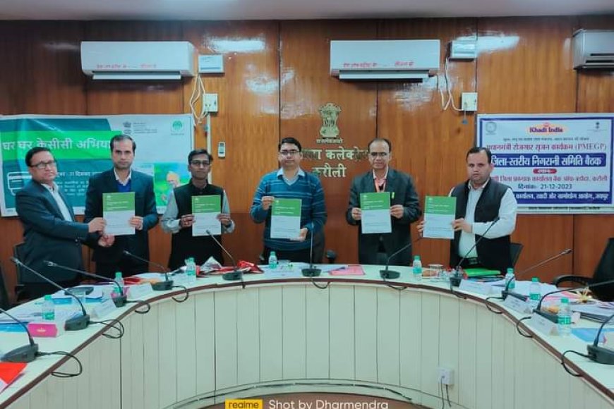 करौली जिले हेतु नाबार्ड की संभाव्यता युक्त ऋण योजना 2024-25 पुस्तिका का विमोचन