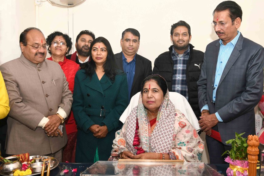 राजस्थान सरकार में राज्यमंत्री डॉ. मंजू बाघमार ने किया पदभार ग्रहण