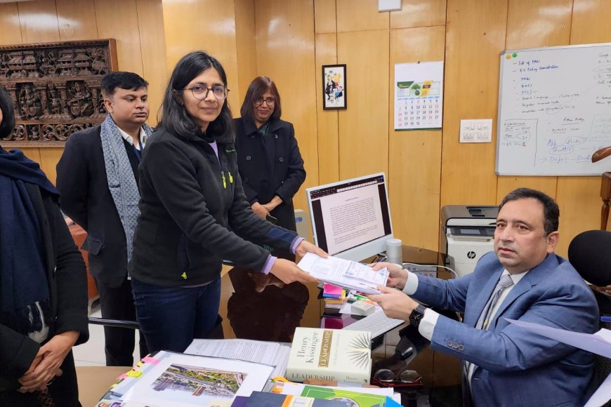 आम आदमी पार्टी से स्वाति मालीवाल ने भरा राज्यसभा के लिए नामांकन, बोली अब संसद में उठाऊंगी महिलाओं के लिए आवाज