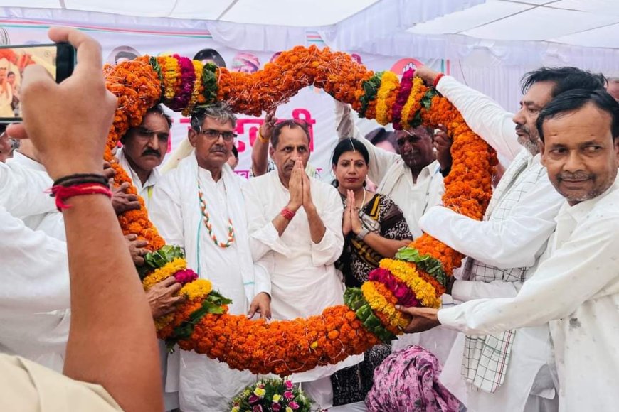 कांग्रेस विधायक अनीता जाटव  व घनश्याम महर ने सांसद भजनलाल जाटव से की मुलाकात, दी जीत की शुभकामनाएं