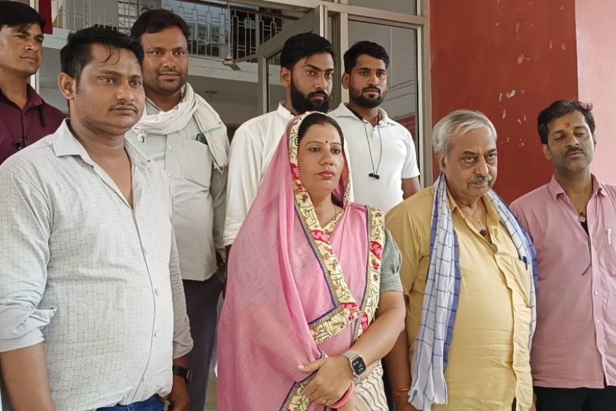 विधायक अनीता जाटव ने हिण्डौन सिटी के खारी नाले के पानी की समस्या को लेकर कलेक्टर को दिया ज्ञापन