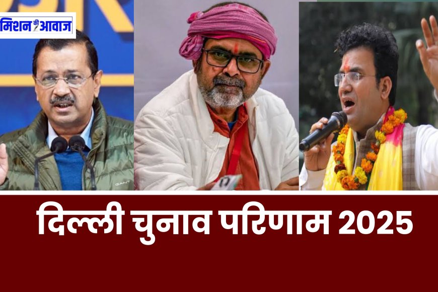 Delhi Election Result 2025 : दिल्ली में बीजेपी को बहुमत, आम आदमी पार्टी के बड़े नेताओं को मिली शिकस्त