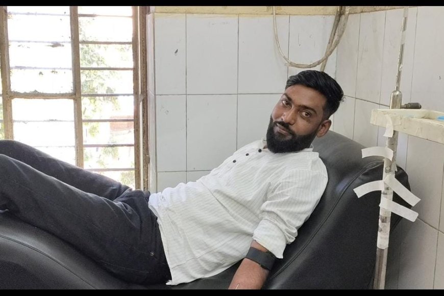 भीम आर्मी जिला संयोजक सुरेन्द्र गढ़ी ने 18 वी बार रक्तदान कर बचाई नौ माह की बच्ची की जान