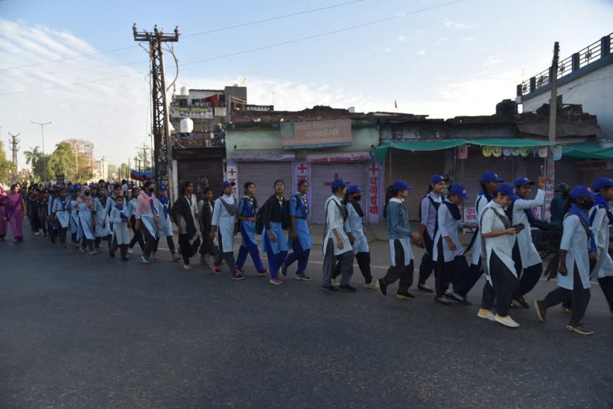 राजस्थान स्थापना दिवस पर जिले में निकाली रन फॉर फिट राजस्थान रैली