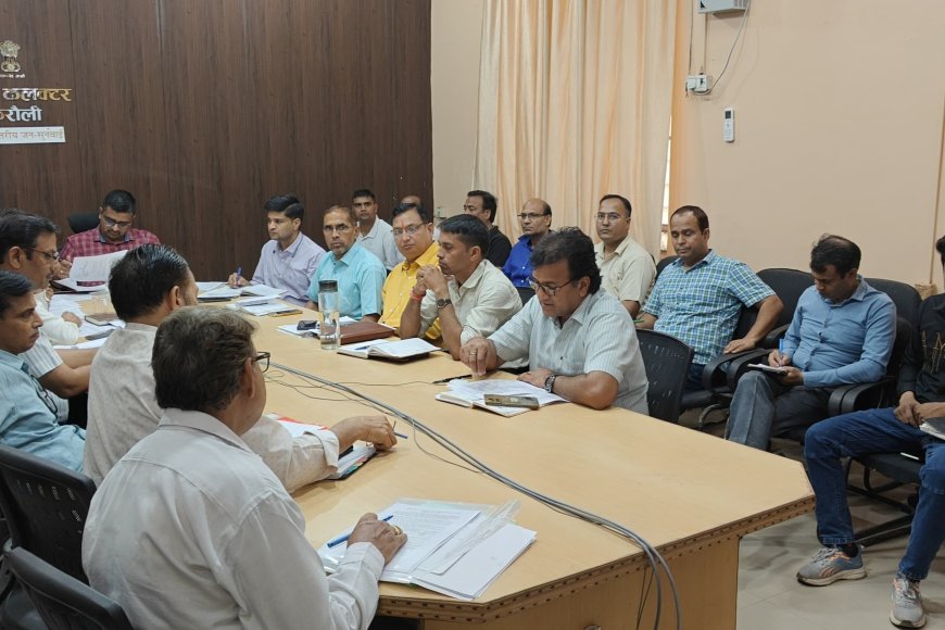 मानसून पूर्व तैयारियों को लेकर जिला कलेक्टर ने ली समीक्षा बैठक