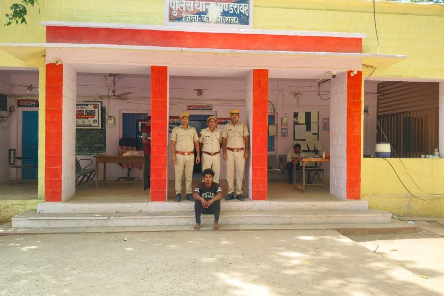 जयपुर से चोरी हुई मोटरसाइकिल मंडरायल में जब्त, विकास मीना गिरफ्तार