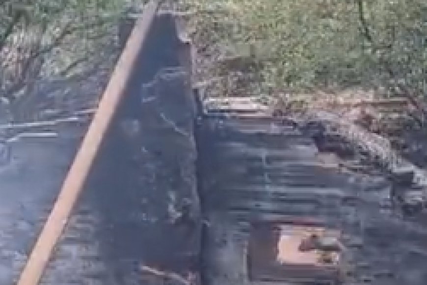 धौलपुर के चंद्रावली गांव में छप्परपोश मकान में लगी आग, बड़ा हादसा टला