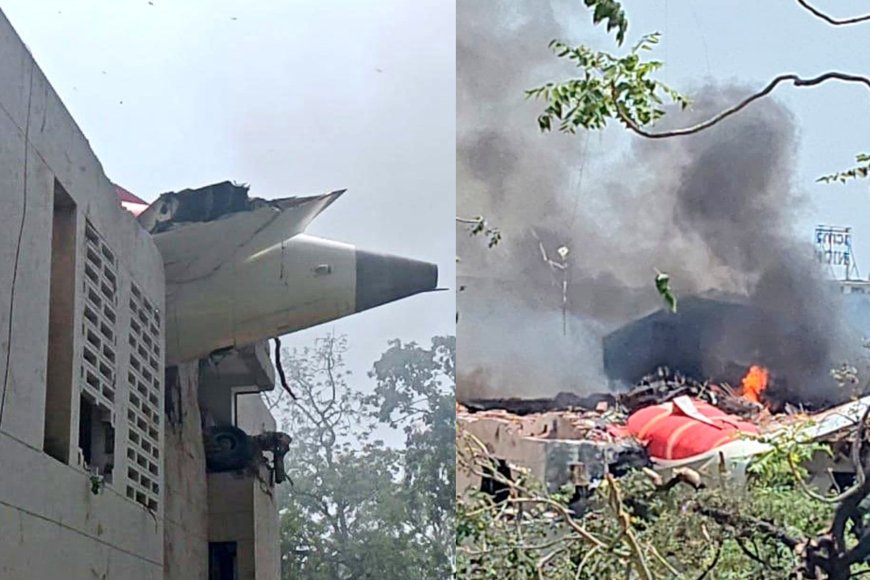 अहमदाबाद में एयर इंडिया का बोइंग 787 विमान क्रैश: 232 यात्री सवार, पूर्व मुख्यमंत्री विजय रुपाणी भी थे शामिल