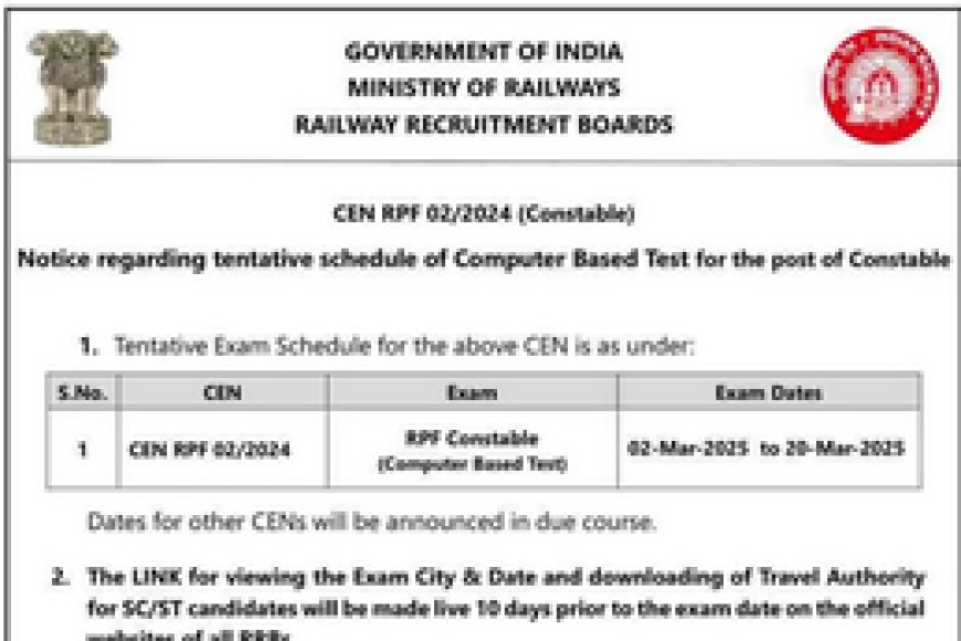 RRB RPF 2025: CBT परीक्षा का परिणाम घोषित, PET/PMT लिस्ट और स्कोरकार्ड उपलब्ध