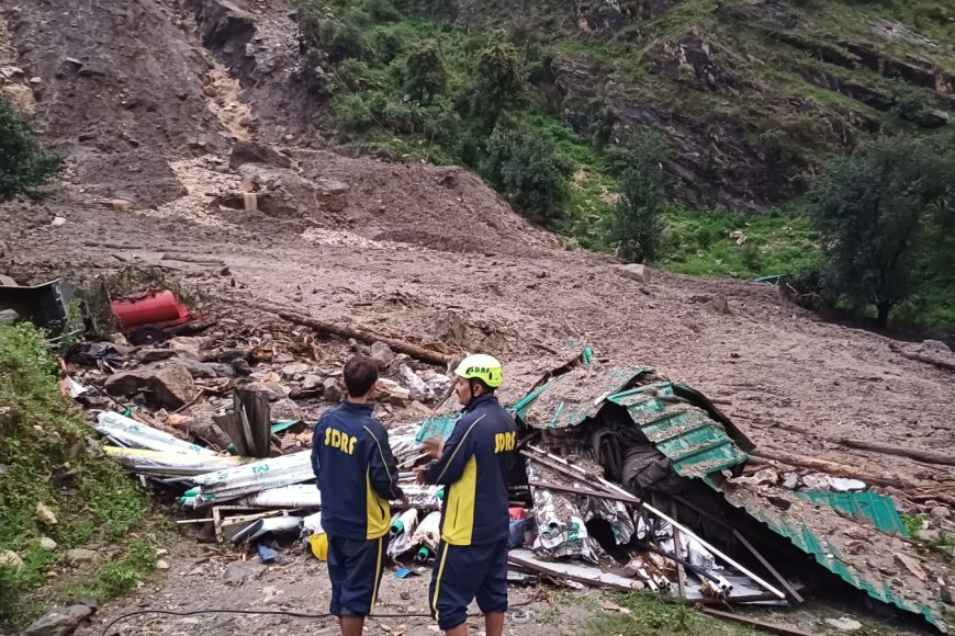 उत्तरकाशी के बड़कोट में बादल फटा, होटल साइट पर काम कर रहे 9 मजदूर लापता