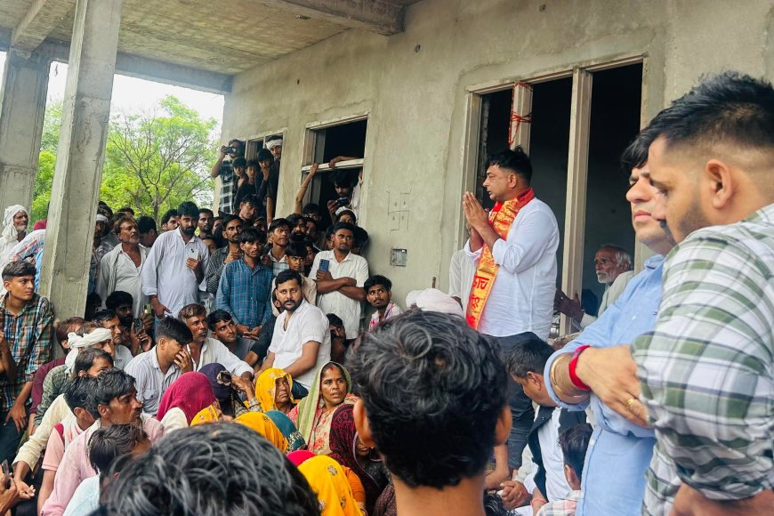 समरावता की मिट्टी को नमन कर बोले नरेश मीणा – अब हर परिवार की सेवा करूंगा बेटे की तरह
