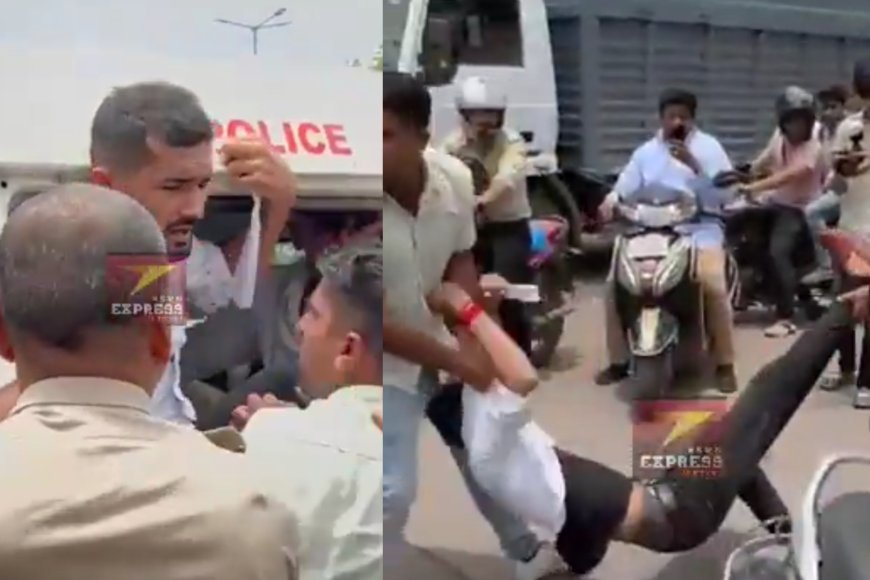 JNVU जोधपुर में फीस वृद्धि और छात्रसंघ चुनाव की बहाली की मांग को लेकर NSUI का जोरदार प्रदर्शन