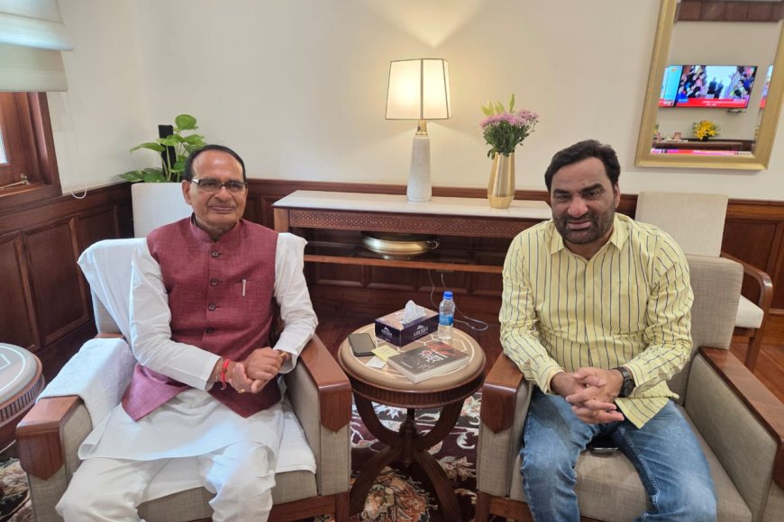 हनुमान बेनीवाल ने केंद्रीय कृषि मंत्री शिवराज सिंह चौहान से मुलाकात की, MSP पर की चर्चा