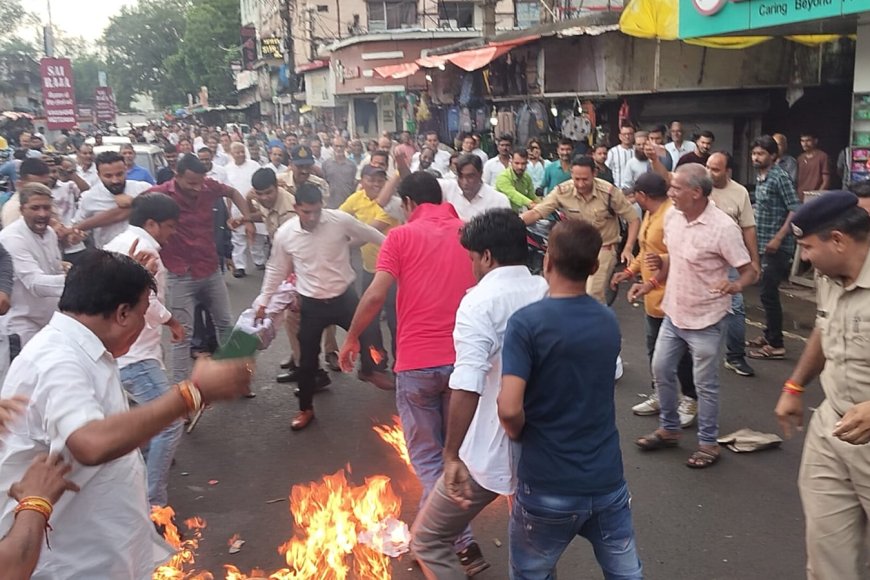 PCC चीफ जीतू पटवारी की गाड़ी पर हुई पत्थरबाजी, धाकड़ समाज पर टिप्पणी से नाराज थे लोग