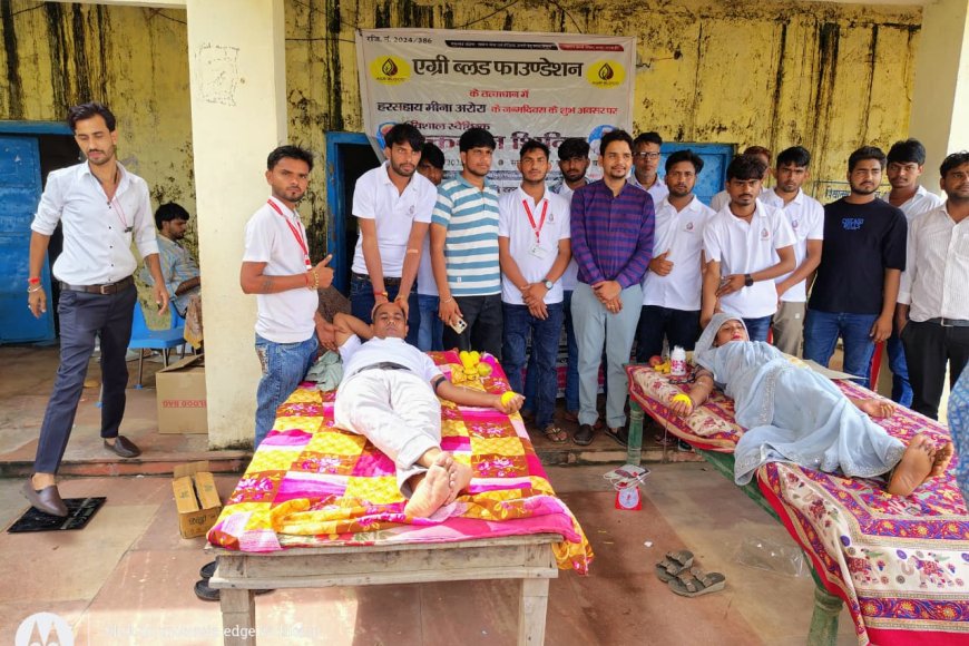हरसहाय मीना अरोरा ने रक्तदान शिविर लगाकर मनाया 29 वाँ जन्मदिन